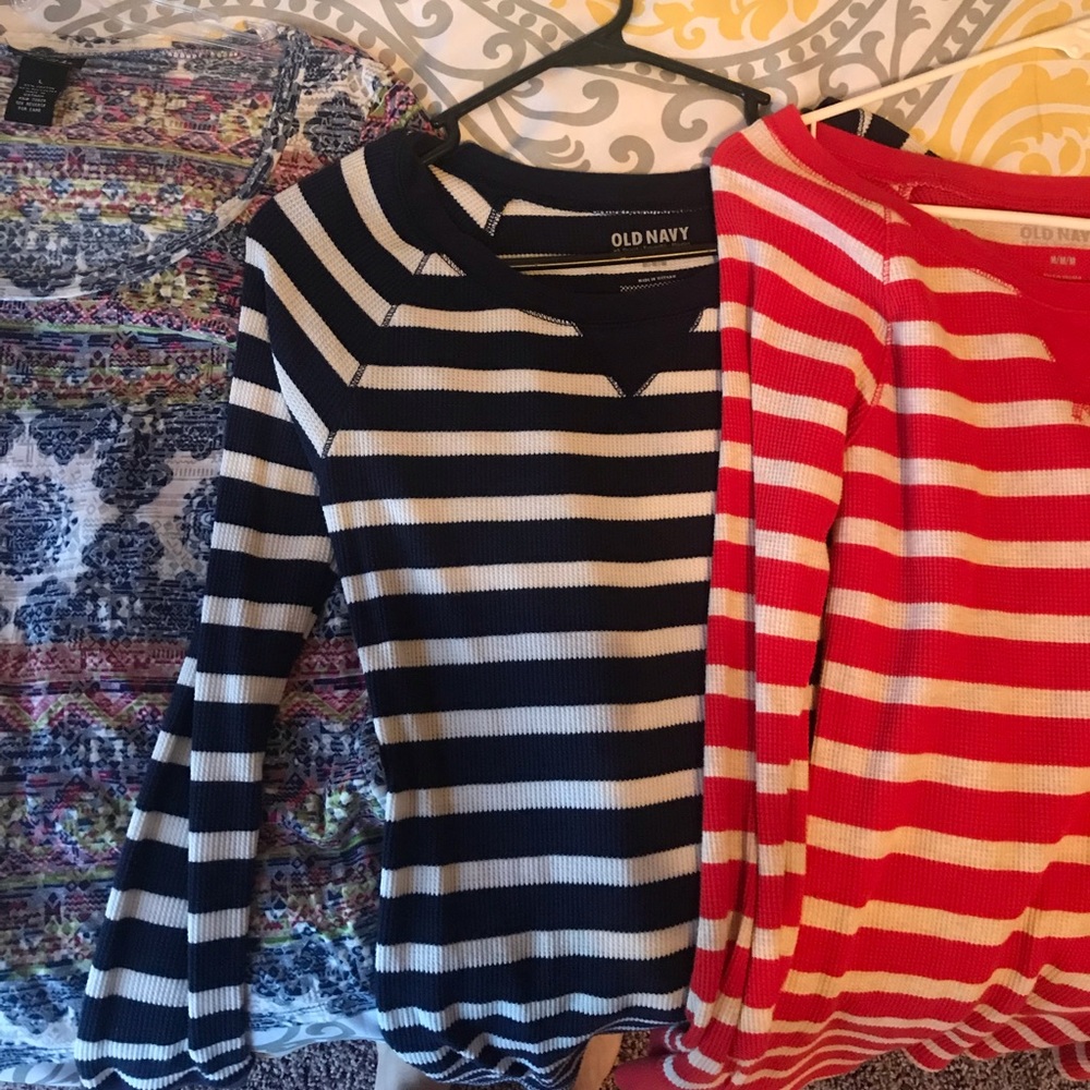 Bundle of three long sleeve shirts